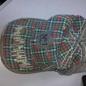Plaid Distressed Cap